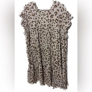 Neutral cheetah dress